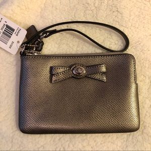 Metallic Coach wristlet